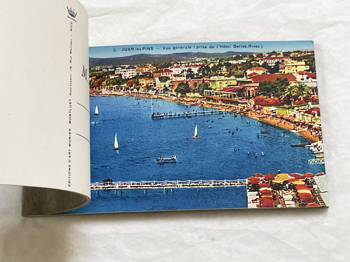 1920s - 15 Vintage Postcards - Folder - French Riviera Travel Souvenir - Côte d'Azur Scenery - Monaco - Cannes - Menton - Antibes