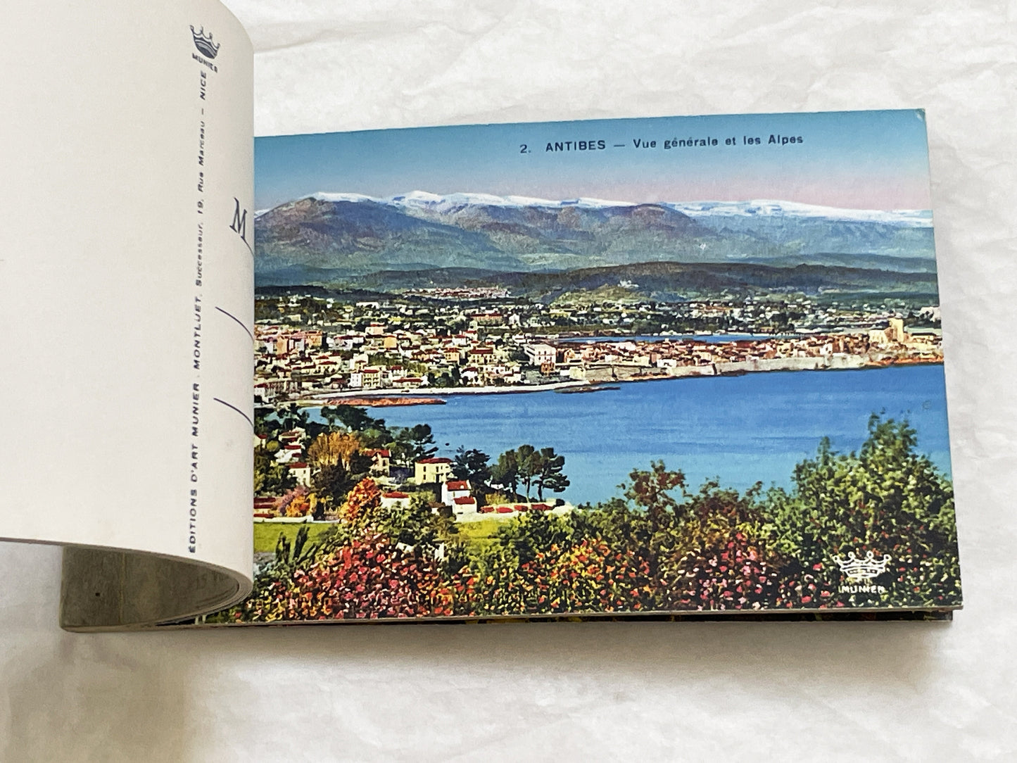 1920s - 15 Vintage Postcards - Folder - French Riviera Travel Souvenir - Côte d'Azur Scenery - Monaco - Cannes - Menton - Antibes