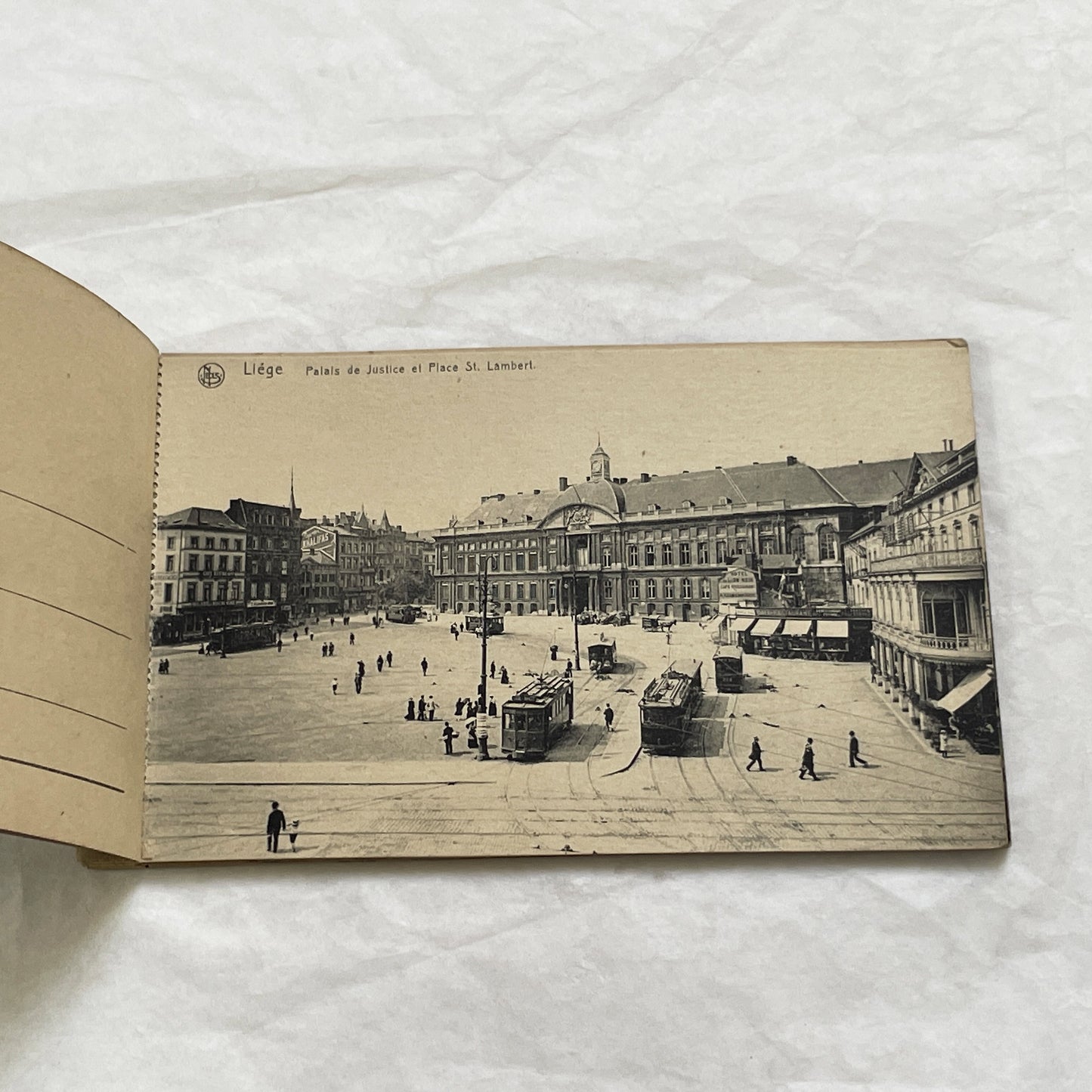 1910s - Vintage Liège Postcard Book - Historic Belgian Cityscape Views and Landmarks - Collectible European Travel Souvenir Album