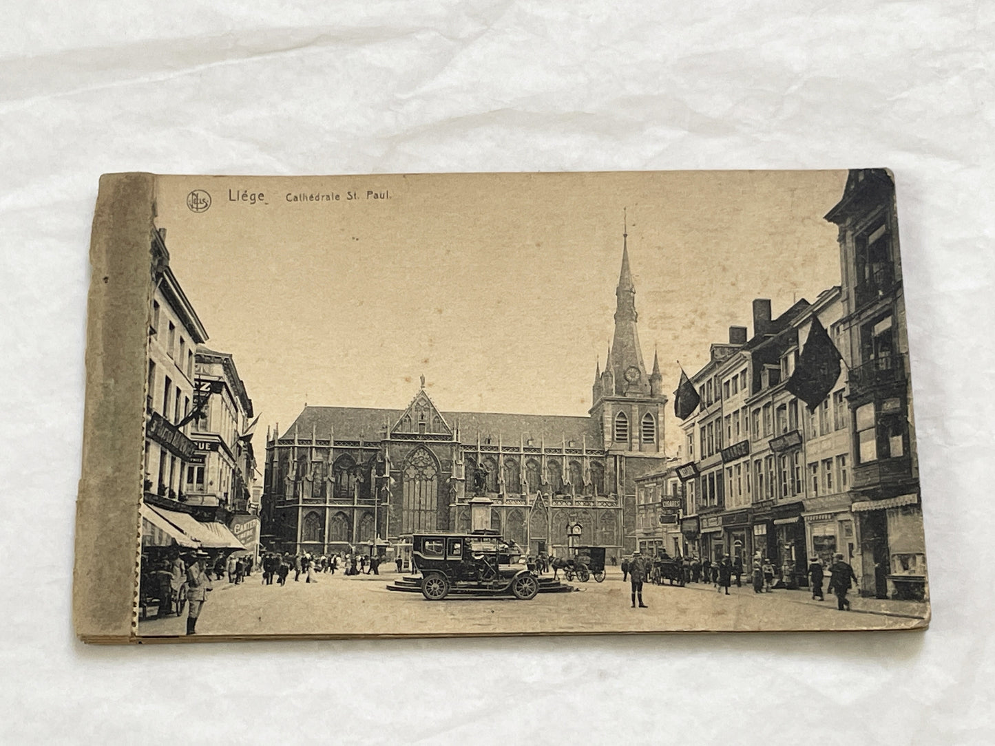 1910s - Vintage Liège Postcard Book - Historic Belgian Cityscape Views and Landmarks - Collectible European Travel Souvenir Album