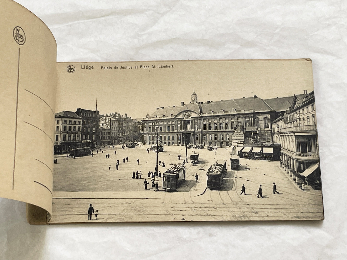 1910s - Vintage Liège Postcard Book - Historic Belgian Cityscape Views and Landmarks - Collectible European Travel Souvenir Album