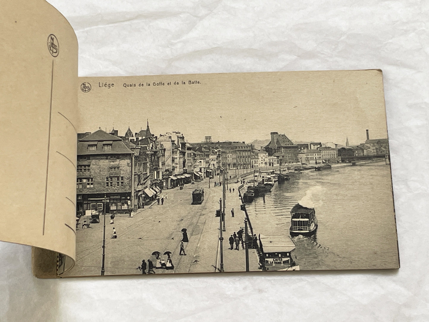 1910s - Vintage Liège Postcard Book - Historic Belgian Cityscape Views and Landmarks - Collectible European Travel Souvenir Album
