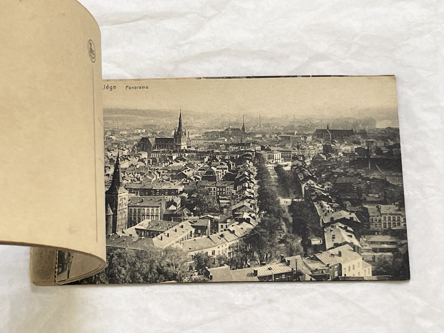 1910s - Vintage Liège Postcard Book - Historic Belgian Cityscape Views and Landmarks - Collectible European Travel Souvenir Album