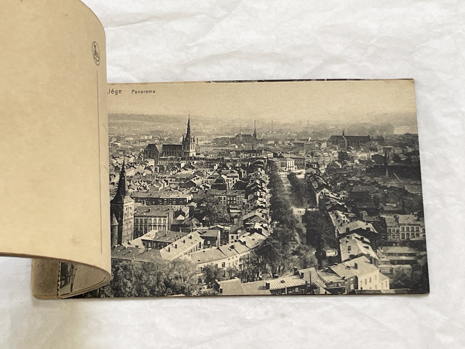 1910s - Vintage Liège Postcard Book - Historic Belgian Cityscape Views and Landmarks - Collectible European Travel Souvenir Album
