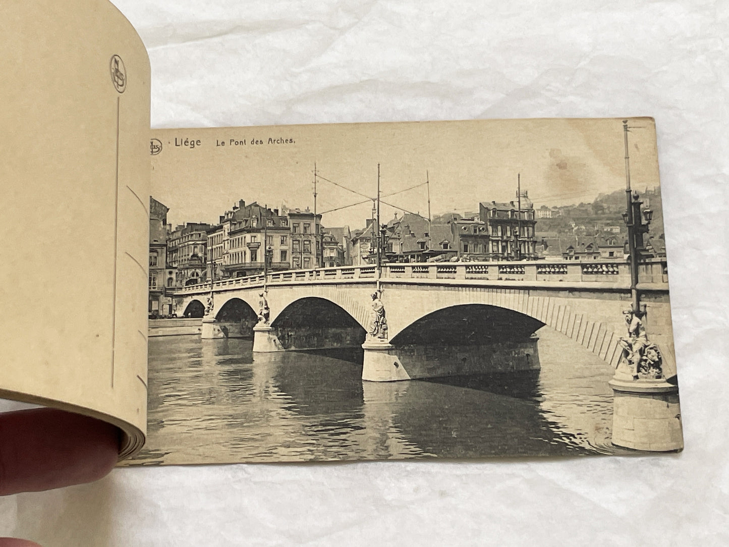 1910s - Vintage Liège Postcard Book - Historic Belgian Cityscape Views and Landmarks - Collectible European Travel Souvenir Album