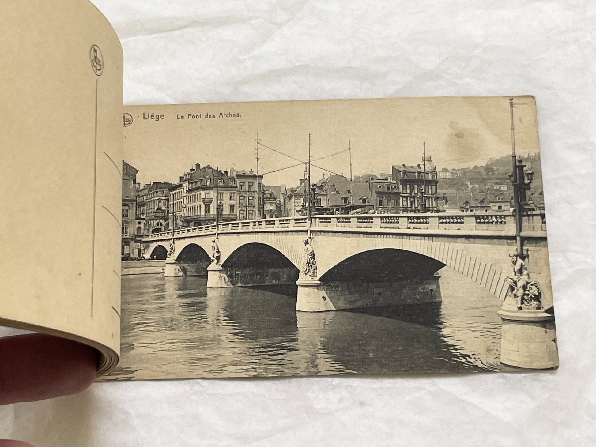 1910s - Vintage Liège Postcard Book - Historic Belgian Cityscape Views and Landmarks - Collectible European Travel Souvenir Album
