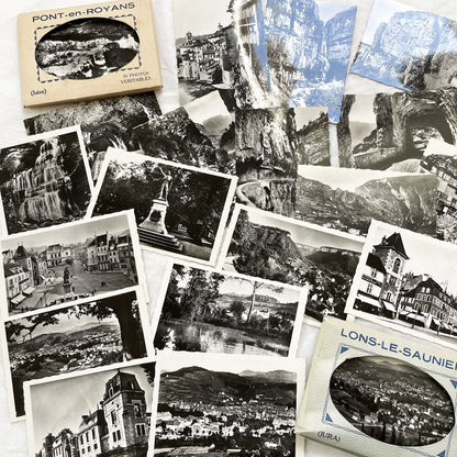 1930s - 20 Vintage French Photo - Pont-en-Royans and Lons-le-Saunier - Scenic Views - Historical French Photography Collection