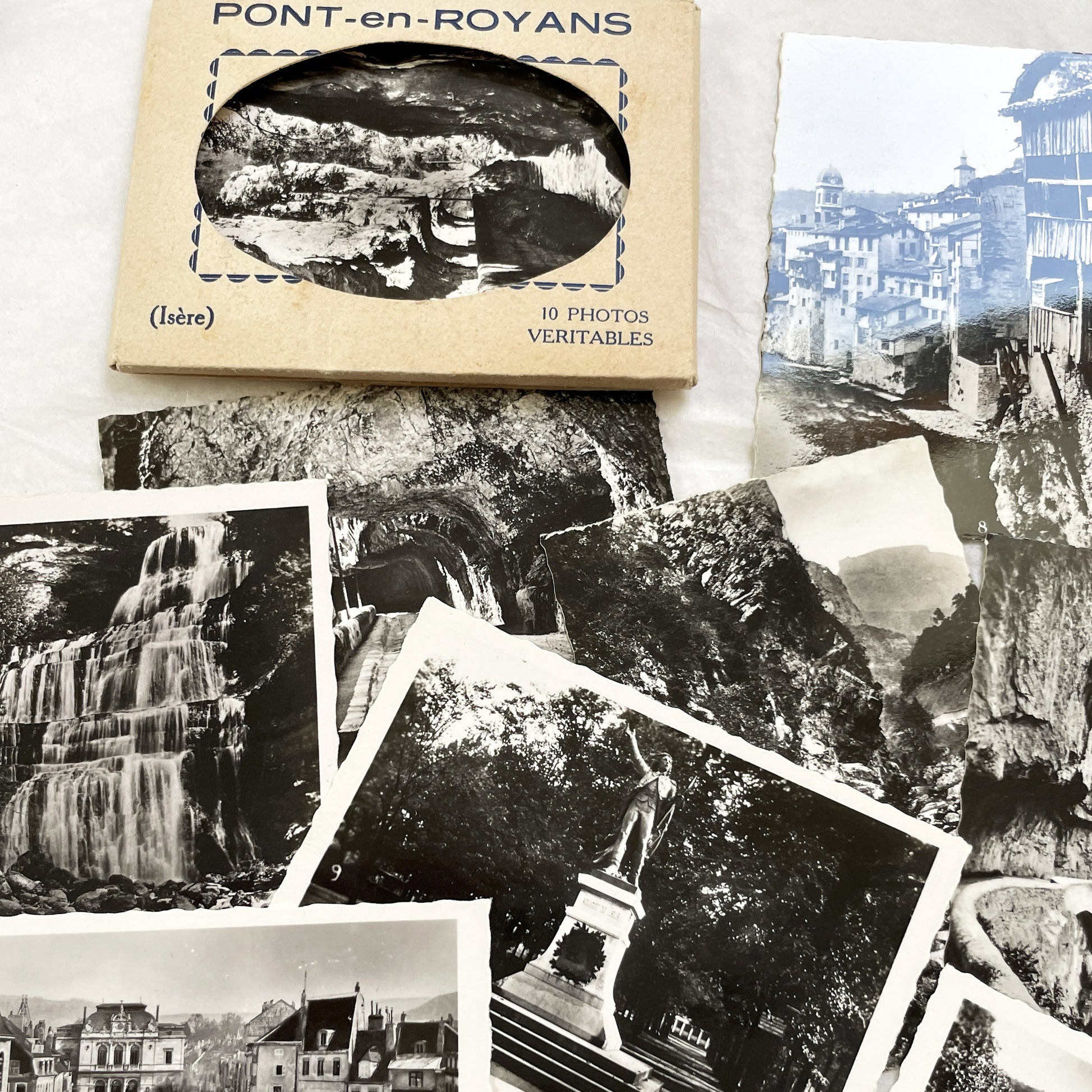 1930s - 20 Vintage French Photo - Pont-en-Royans and Lons-le-Saunier - Scenic Views - Historical French Photography Collection
