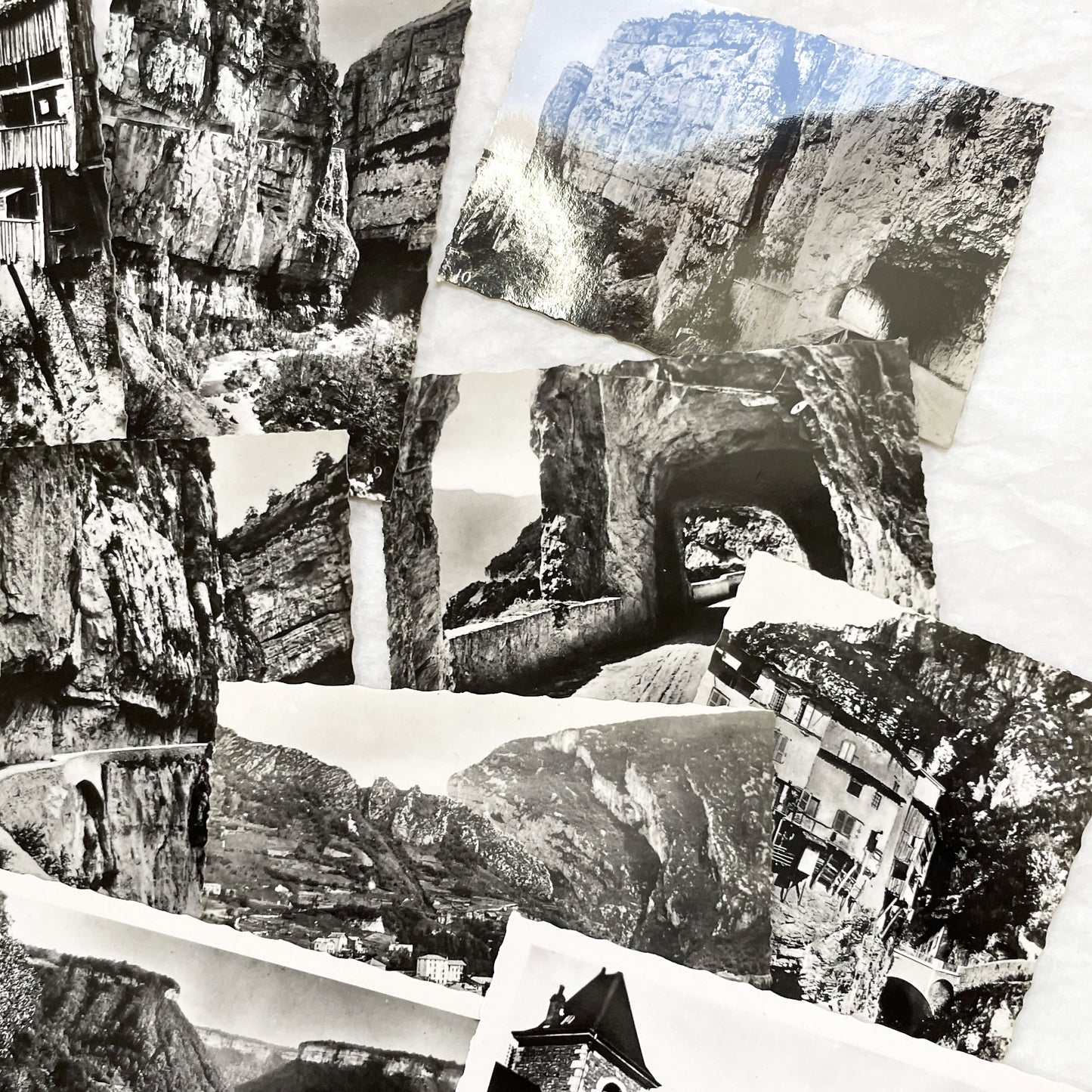 1930s - 20 Vintage French Photo - Pont-en-Royans and Lons-le-Saunier - Scenic Views - Historical French Photography Collection