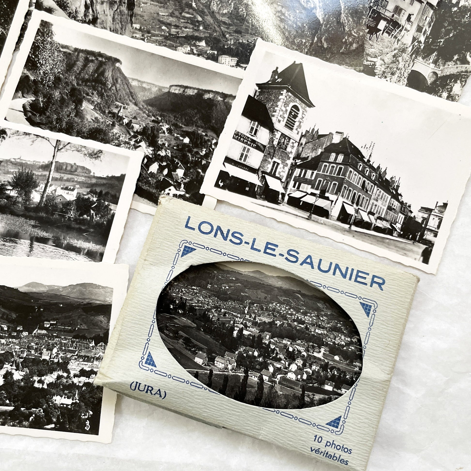 1930s - 20 Vintage French Photo - Pont-en-Royans and Lons-le-Saunier - Scenic Views - Historical French Photography Collection