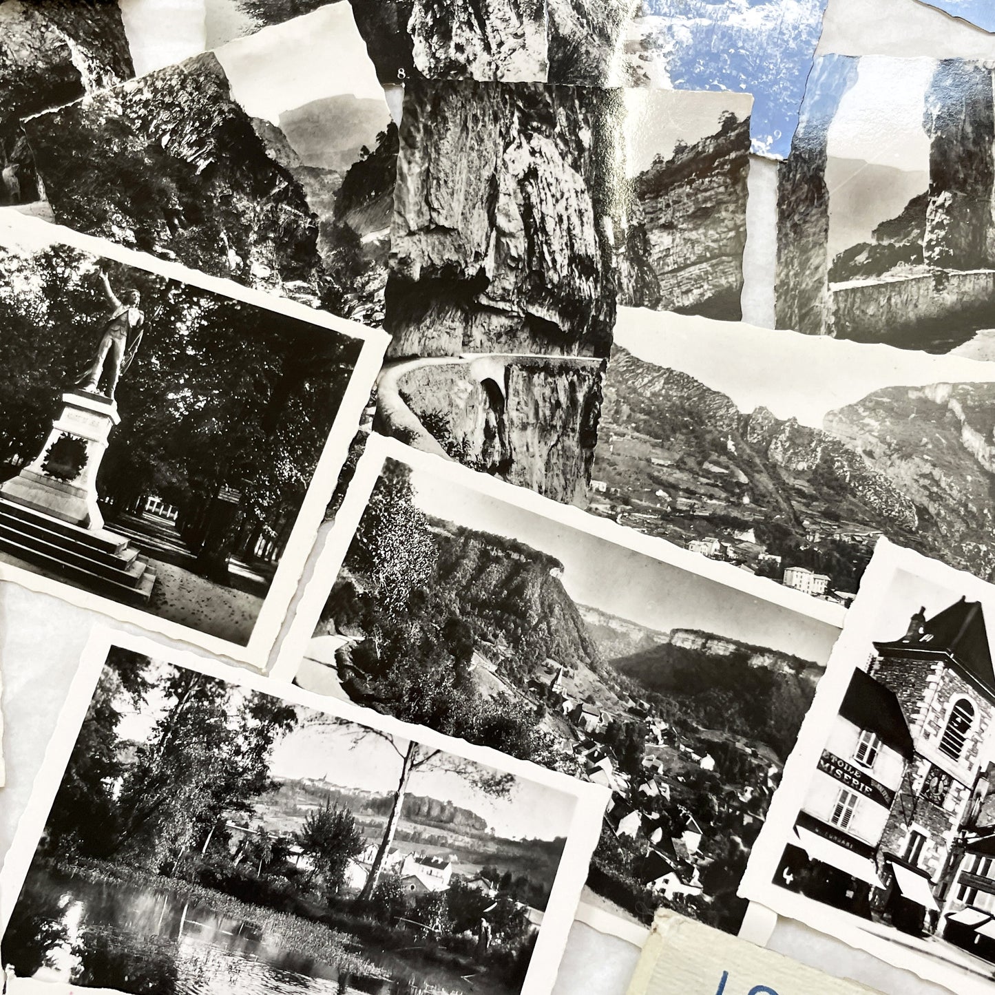 1930s - 20 Vintage French Photo - Pont-en-Royans and Lons-le-Saunier - Scenic Views - Historical French Photography Collection