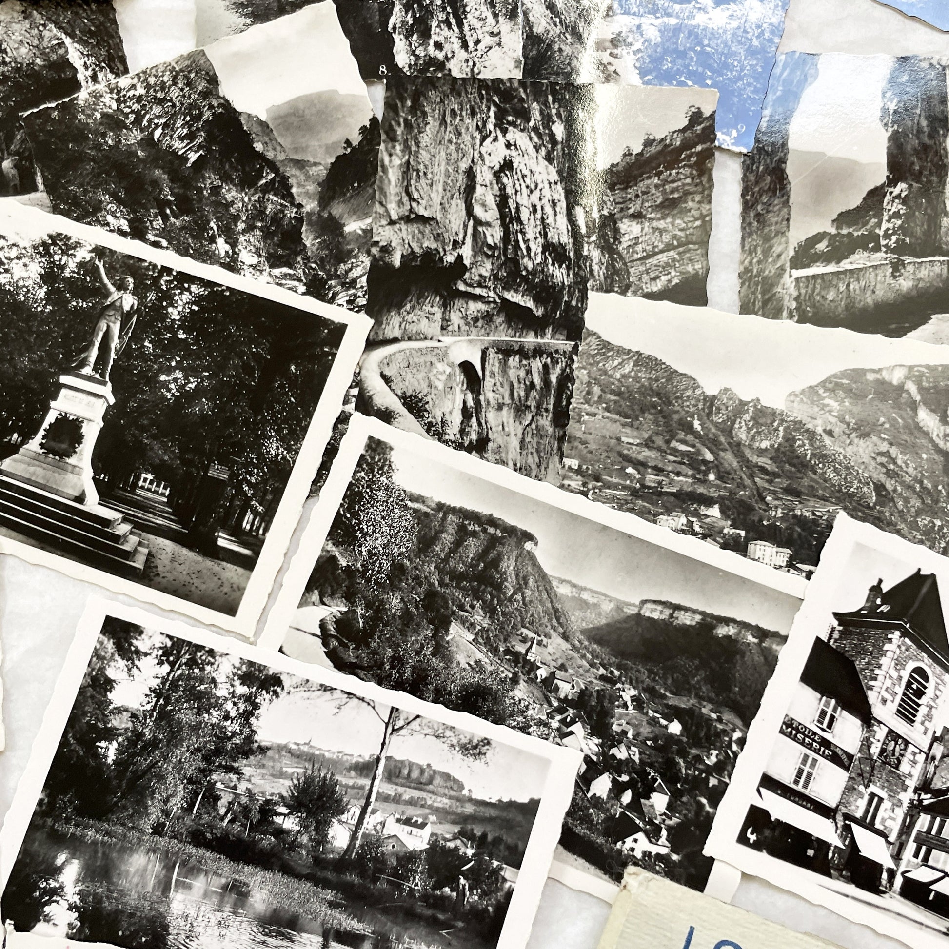 1930s - 20 Vintage French Photo - Pont-en-Royans and Lons-le-Saunier - Scenic Views - Historical French Photography Collection