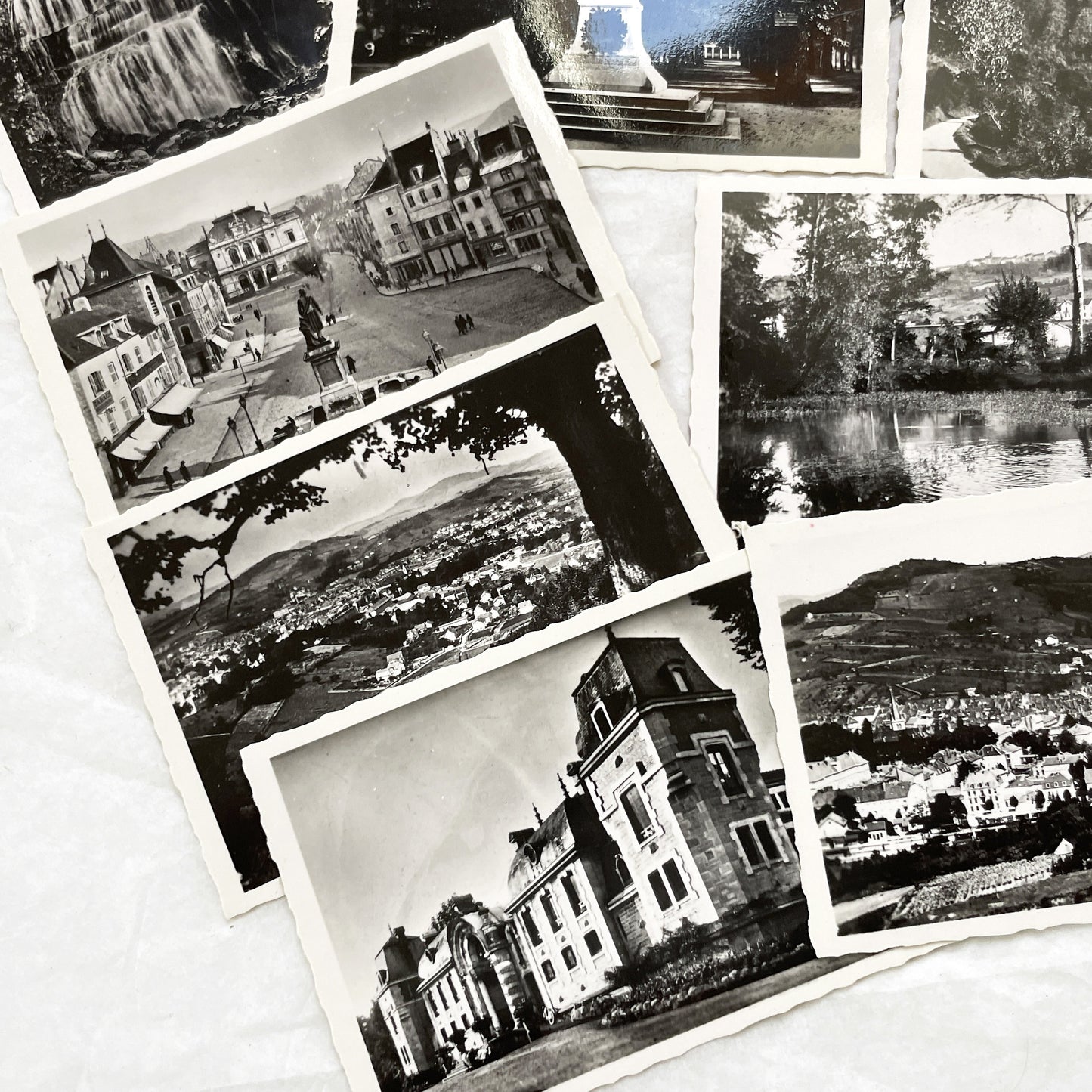 1930s - 20 Vintage French Photo - Pont-en-Royans and Lons-le-Saunier - Scenic Views - Historical French Photography Collection