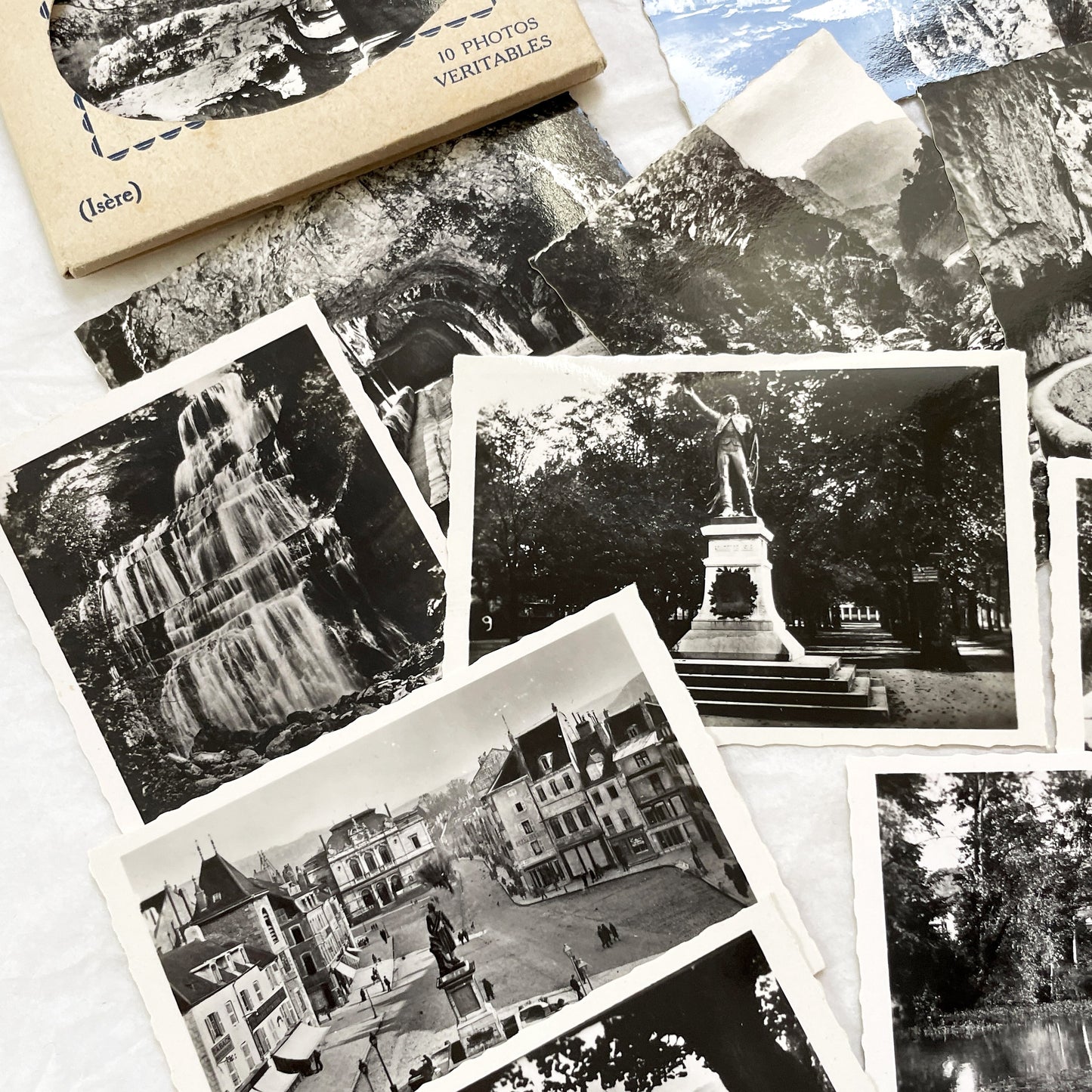 1930s - 20 Vintage French Photo - Pont-en-Royans and Lons-le-Saunier - Scenic Views - Historical French Photography Collection