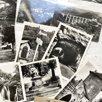1930s - Vintage French Real Photo Postcard Sets - Lamastre & Arbois Views - Historic Travel Souvenirs - B&W Photography - European Heritage