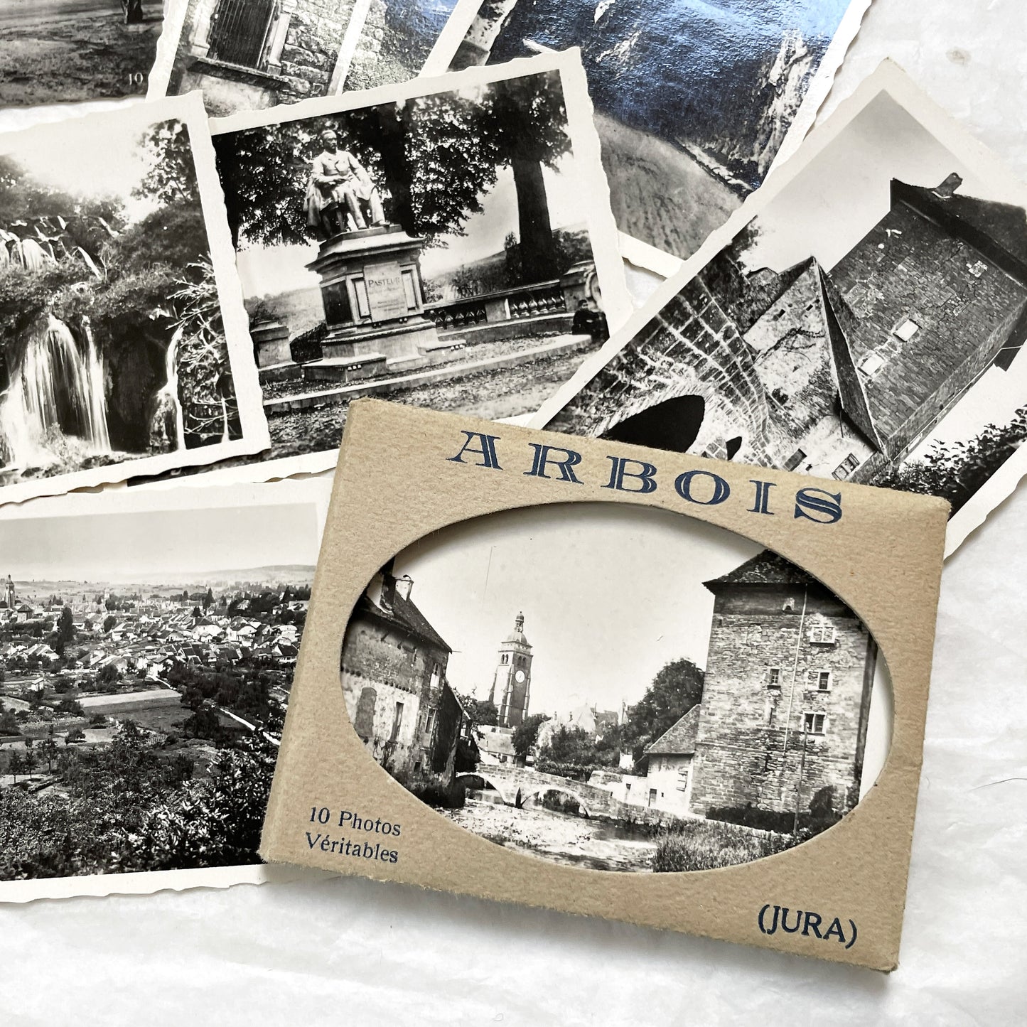 1930s - Vintage French Real Photo Postcard Sets - Lamastre & Arbois Views - Historic Travel Souvenirs - B&W Photography - European Heritage