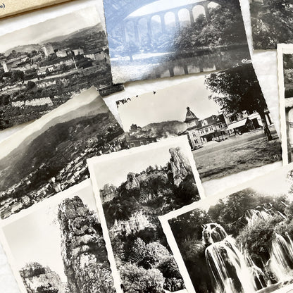 1930s - Vintage French Real Photo Postcard Sets - Lamastre & Arbois Views - Historic Travel Souvenirs - B&W Photography - European Heritage
