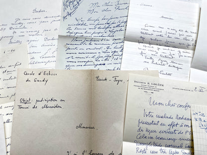 1960s - 20 letters sent to a French doctor during 1960s - The letters he received came from his family, other doctors or chess enthusiasts.