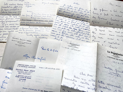 1960s - 20 letters sent to a French doctor during 1960s - The letters he received came from his family, other doctors or chess enthusiasts.