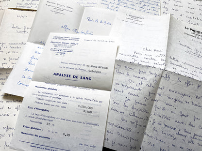 1960s - 20 letters sent to a French doctor during 1960s - The letters he received came from his family, other doctors or chess enthusiasts.