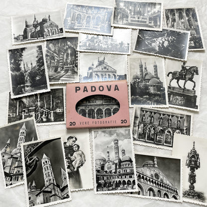 1950s - Vintage Padova City Black and White Photo Collection - Italian Souvenir Photography Set - Historical Landmarks - Belfoto Milano