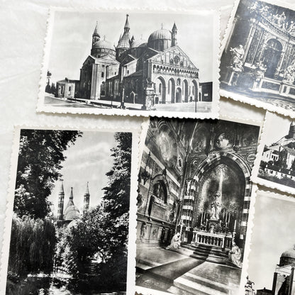 1950s - Vintage Padova City Black and White Photo Collection - Italian Souvenir Photography Set - Historical Landmarks - Belfoto Milano