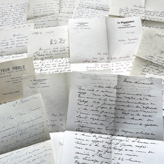1960s - 20 letters sent to a French doctor during 1960s - The letters he received came from his family, other doctors or chess enthusiasts
