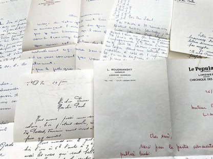 1960s - 20 letters sent to a French doctor during 1960s - The letters he received came from his family, other doctors or chess enthusiasts