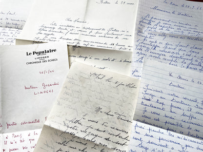 1960s - 20 letters sent to a French doctor during 1960s - The letters he received came from his family, other doctors or chess enthusiasts