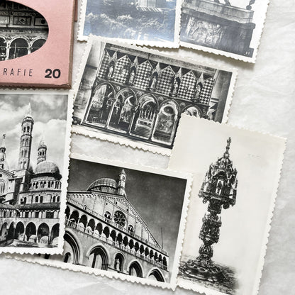 1950s - Vintage Padova City Black and White Photo Collection - Italian Souvenir Photography Set - Historical Landmarks - Belfoto Milano