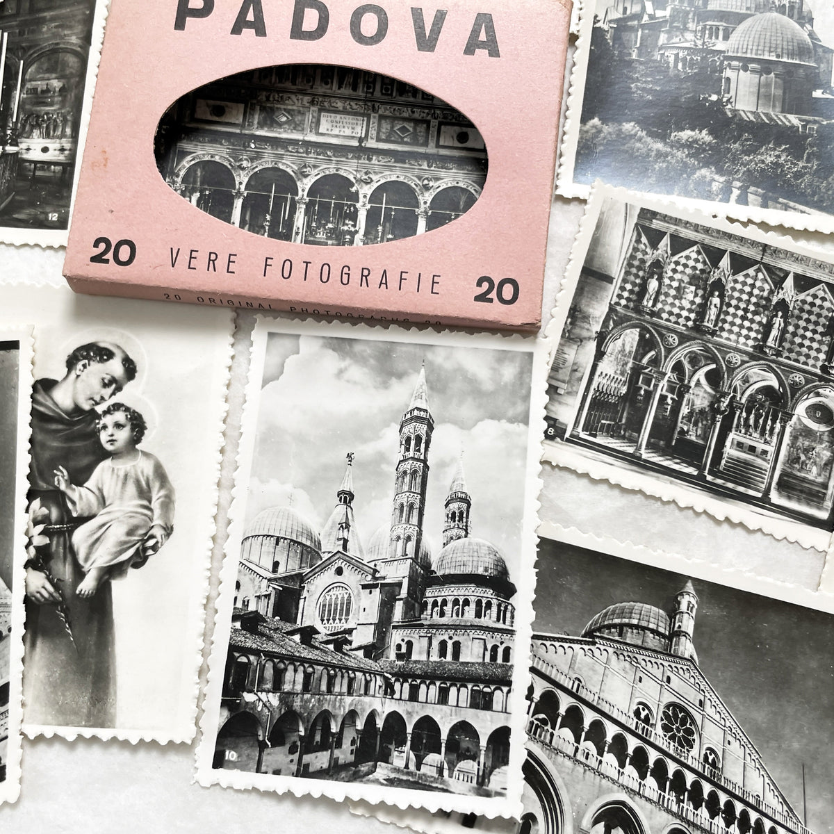 1950s - Vintage Padova City Black and White Photo Collection - Italian Souvenir Photography Set - Historical Landmarks - Belfoto Milano