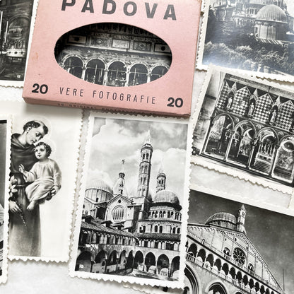 1950s - Vintage Padova City Black and White Photo Collection - Italian Souvenir Photography Set - Historical Landmarks - Belfoto Milano