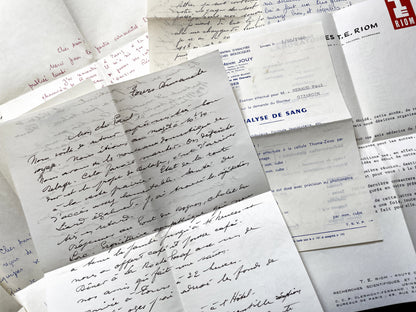 1960s - 20 letters sent to a French doctor during 1960s - The letters he received came from his family, other doctors or chess enthusiasts