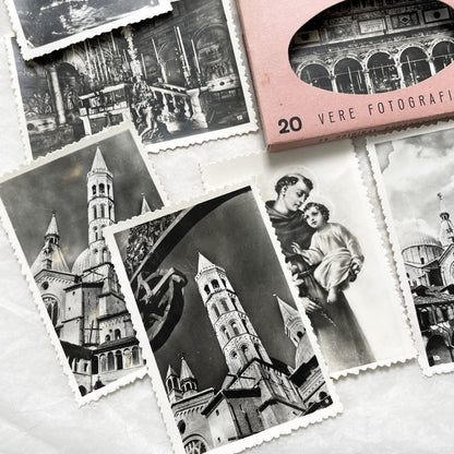 1950s - Vintage Padova City Black and White Photo Collection - Italian Souvenir Photography Set - Historical Landmarks - Belfoto Milano