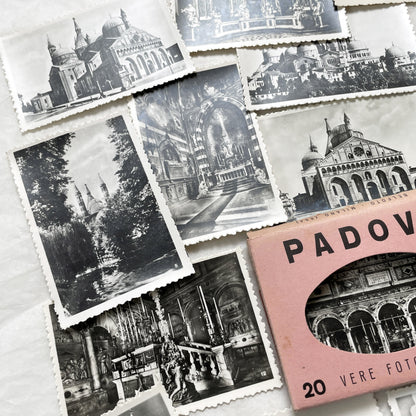 1950s - Vintage Padova City Black and White Photo Collection - Italian Souvenir Photography Set - Historical Landmarks - Belfoto Milano