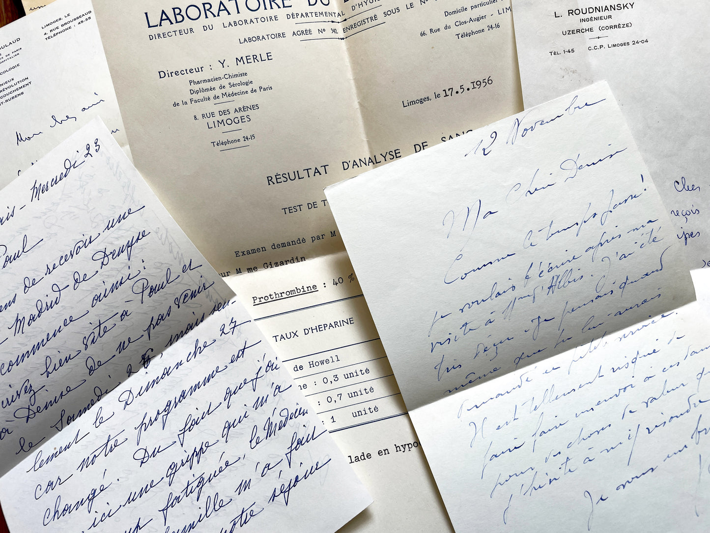 1960s - 20 letters sent to a French doctor during 1960s - The letters he received came from his family, other doctors or chess enthusiasts