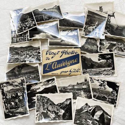 1940s - Vintage Black And White Photographs Auvergne France - Historic French Landscape Photo Collection - G.D.O. Travel Series A