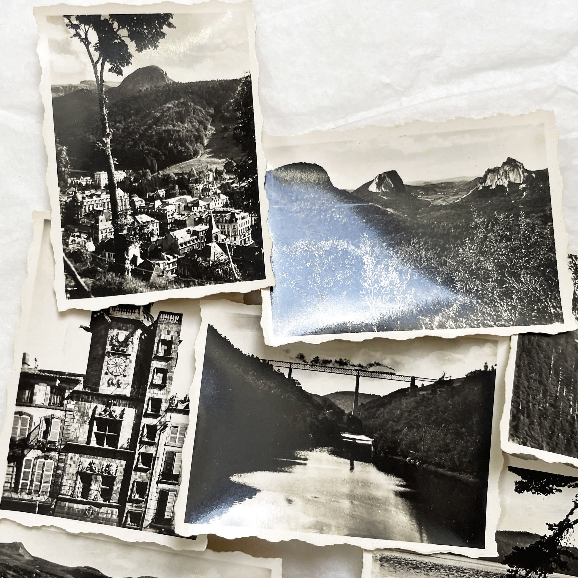 1940s - Vintage Black And White Photographs Auvergne France - Historic French Landscape Photo Collection - G.D.O. Travel Series A