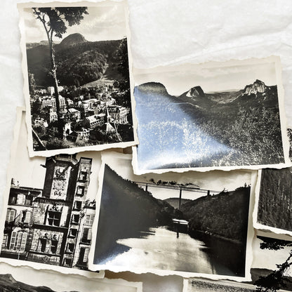 1940s - Vintage Black And White Photographs Auvergne France - Historic French Landscape Photo Collection - G.D.O. Travel Series A