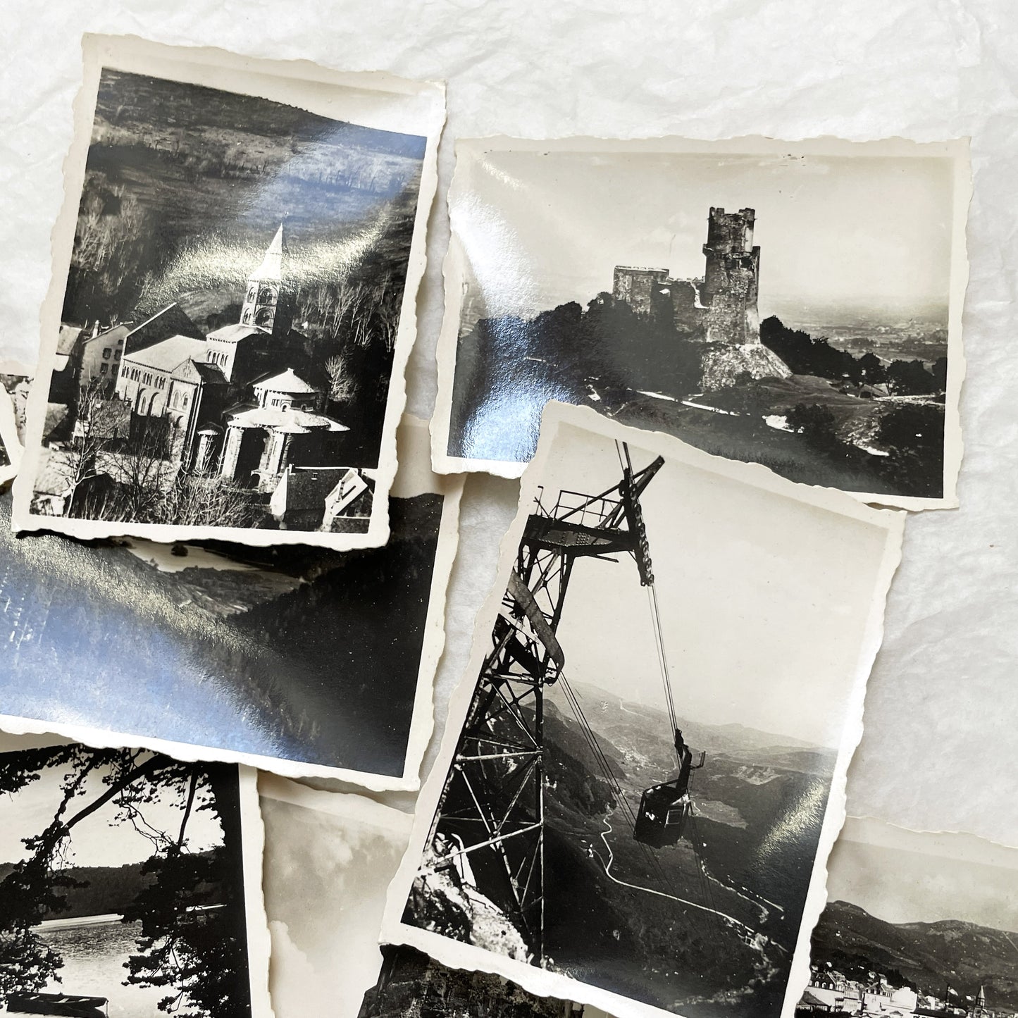 1940s - Vintage Black And White Photographs Auvergne France - Historic French Landscape Photo Collection - G.D.O. Travel Series A