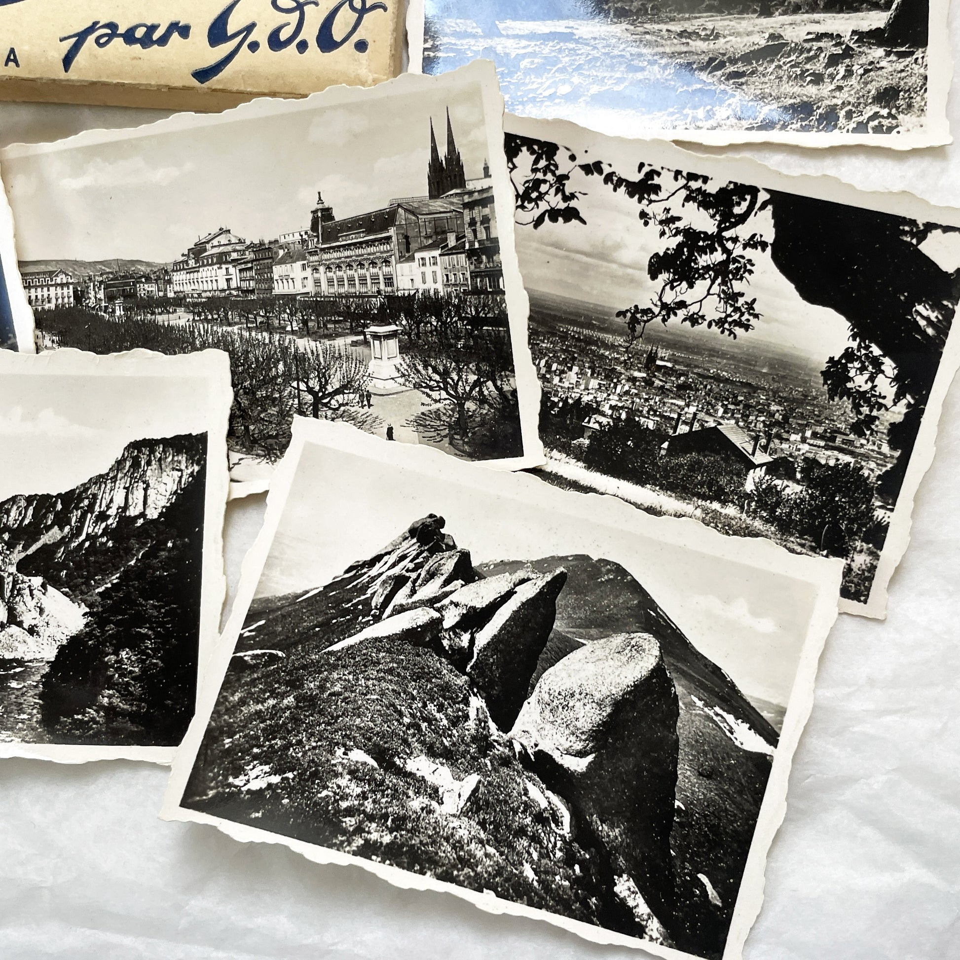 1940s - Vintage Black And White Photographs Auvergne France - Historic French Landscape Photo Collection - G.D.O. Travel Series A