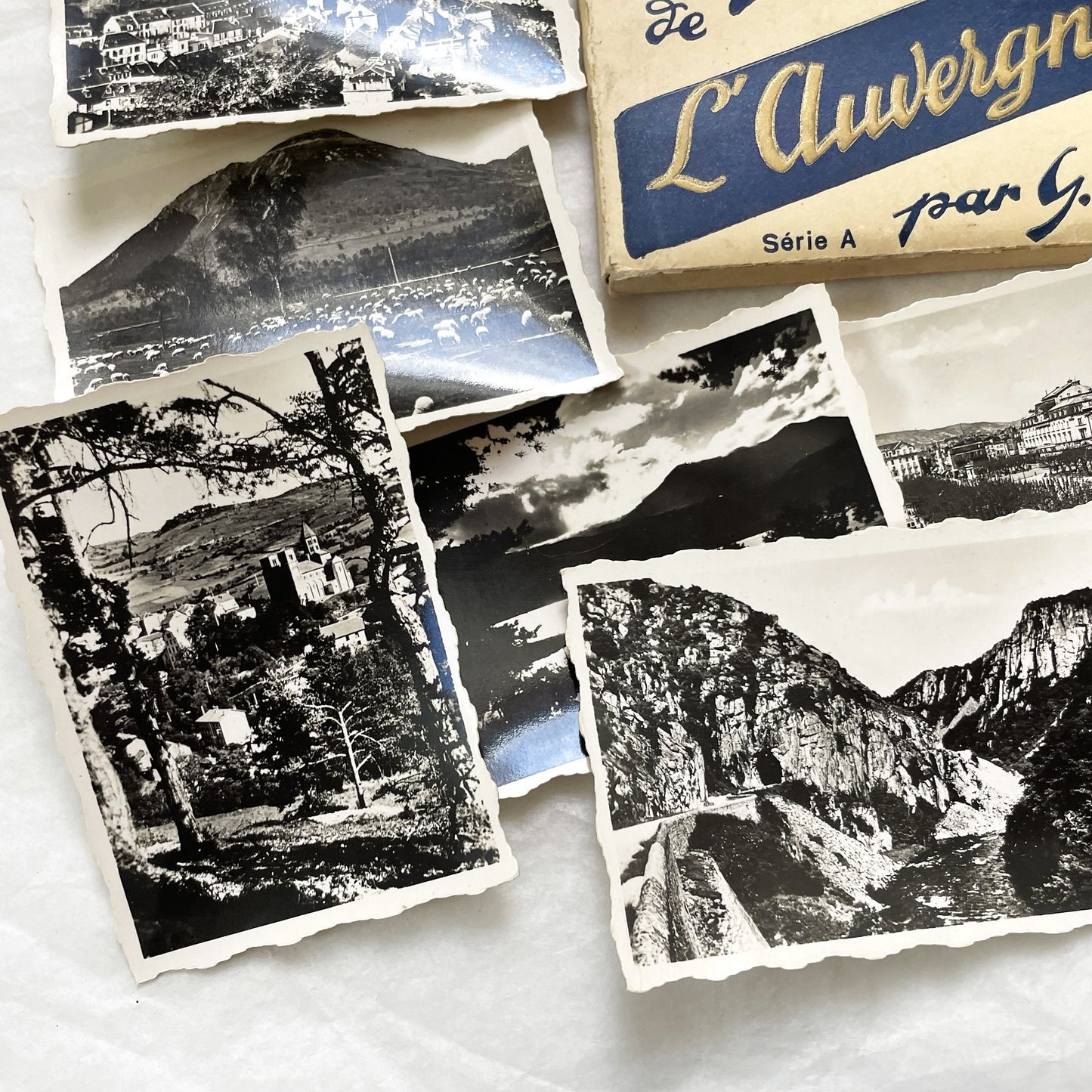 1940s - Vintage Black And White Photographs Auvergne France - Historic French Landscape Photo Collection - G.D.O. Travel Series A