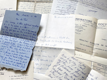 1960s - 20 letters sent to a French doctor during 1960s - The letters he received came from his family, other doctors or chess enthusiasts