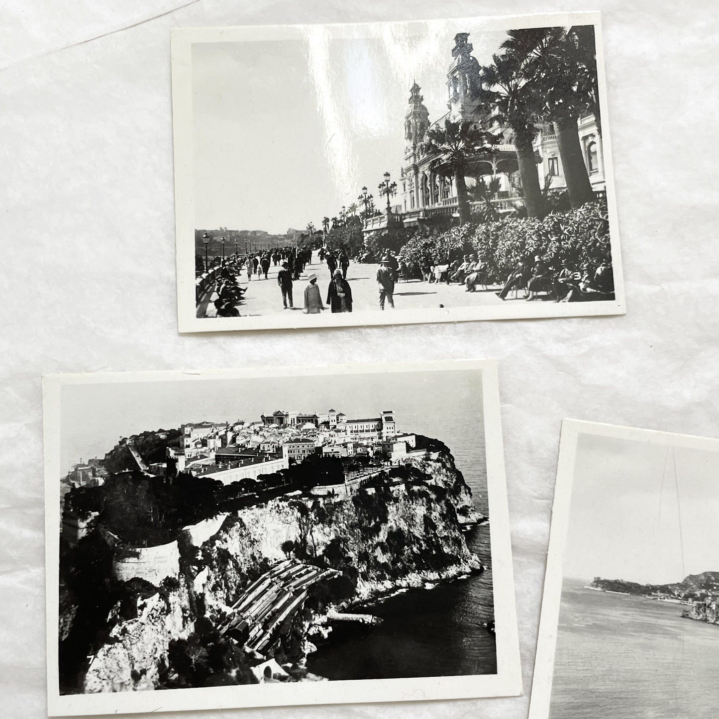 1930s - Vintage Monte-Carlo Monaco Souvenir Photo Postcard Set - Cote D'Azur Travel Memento - Historic Black & White Views