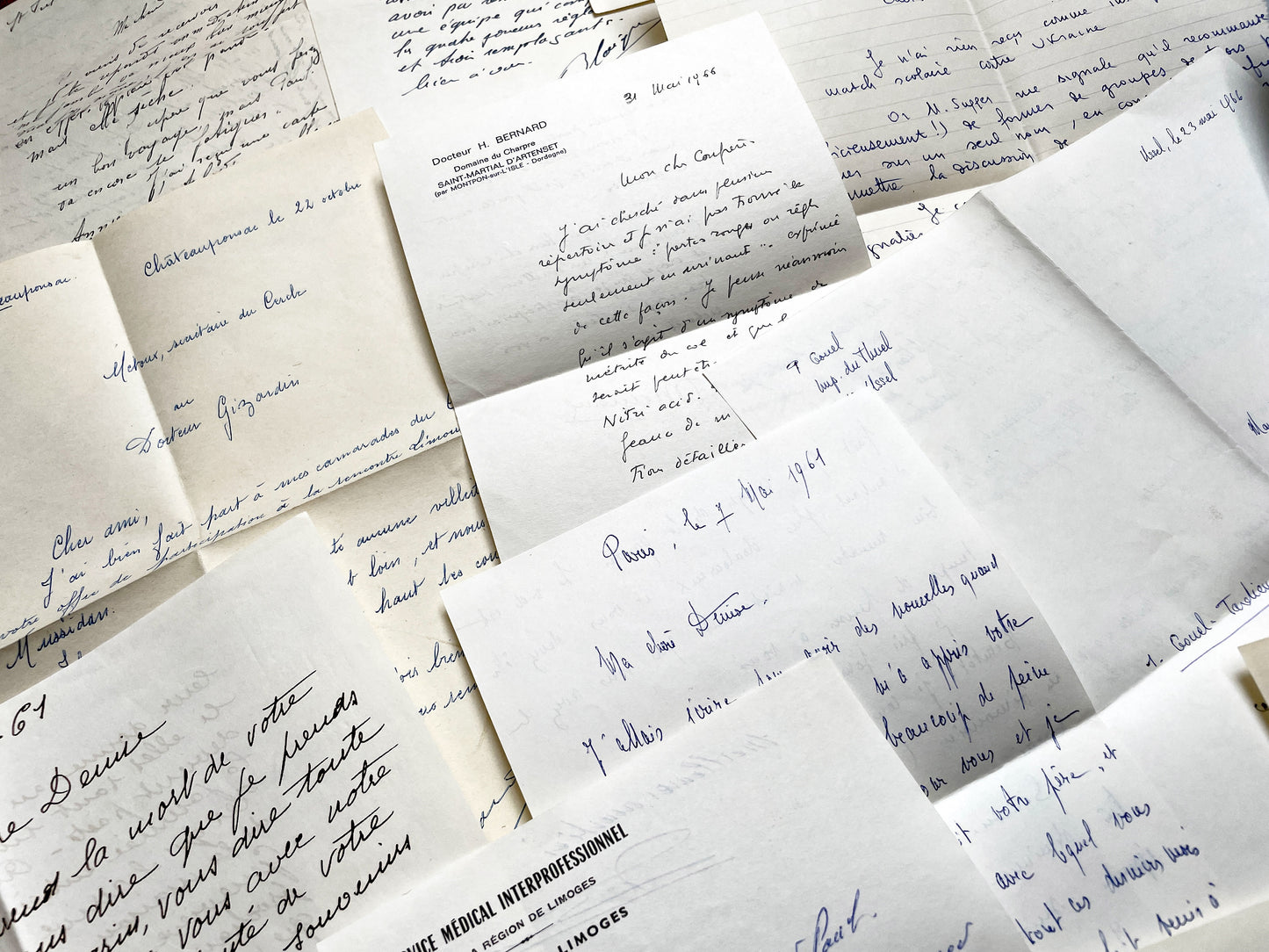 1960s - 20 letters sent to a French doctor during 1960s - The letters he received came from his family, other doctors or chess enthusiasts