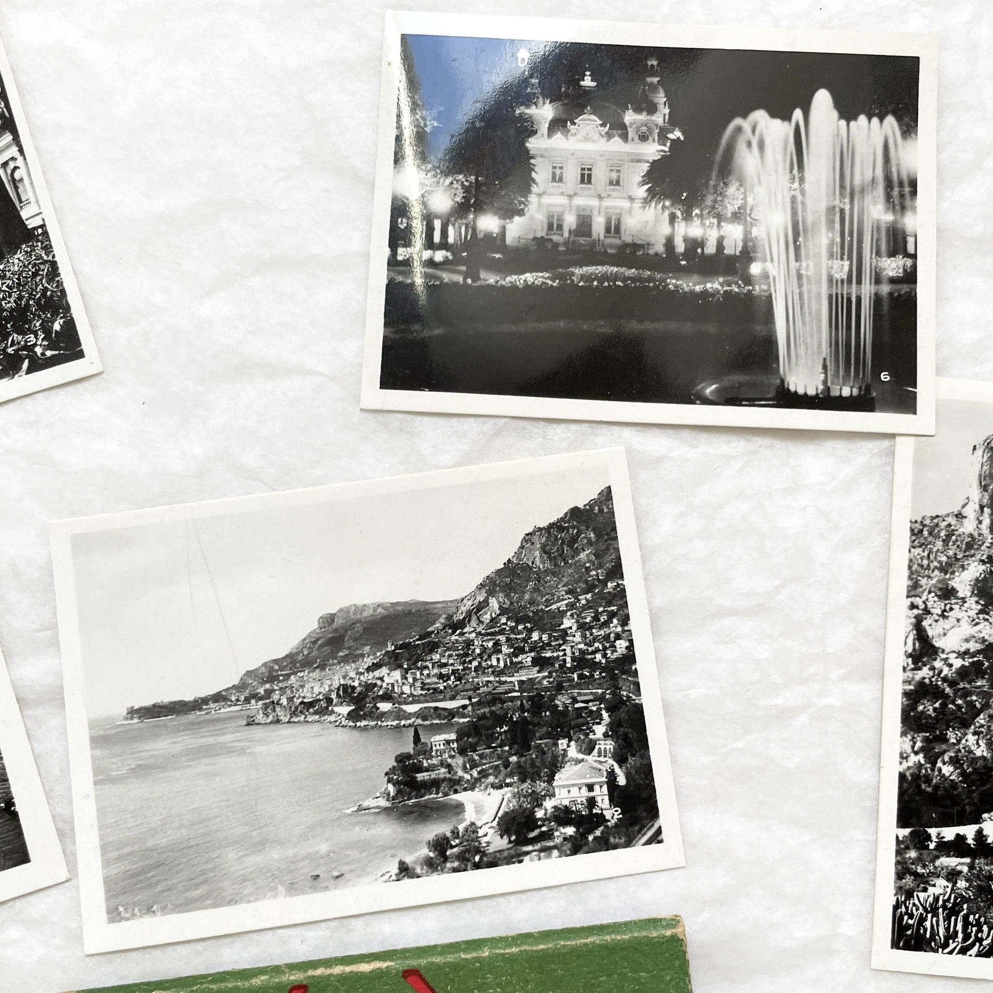1930s - Vintage Monte-Carlo Monaco Souvenir Photo Postcard Set - Cote D'Azur Travel Memento - Historic Black & White Views