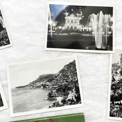1930s - Vintage Monte-Carlo Monaco Souvenir Photo Postcard Set - Cote D'Azur Travel Memento - Historic Black & White Views