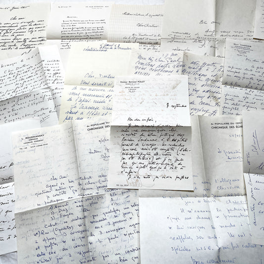 1960s - 20 letters sent to a French doctor during 1960s - The letters he received came from his family, other doctors or chess enthusiasts