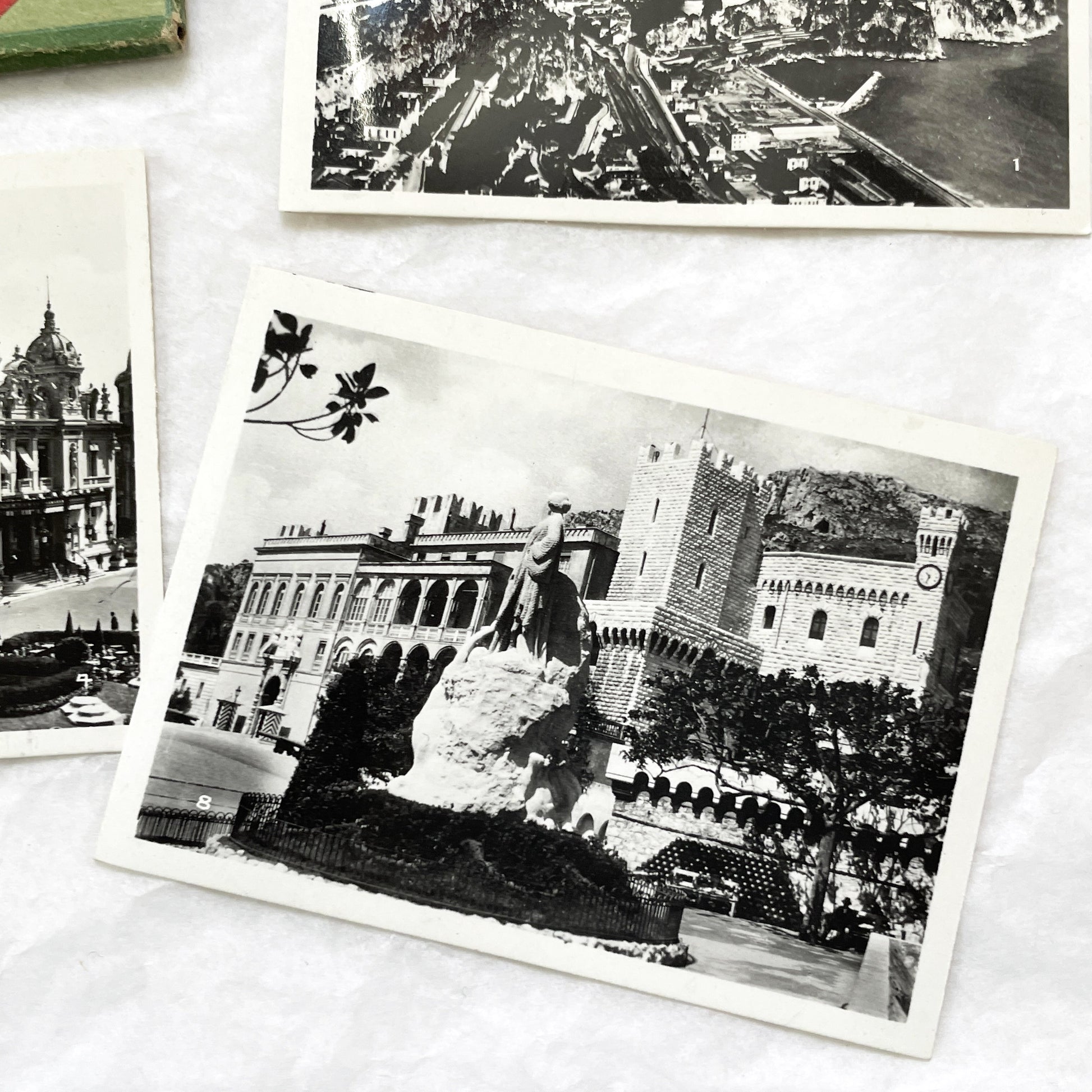 1930s - Vintage Monte-Carlo Monaco Souvenir Photo Postcard Set - Cote D'Azur Travel Memento - Historic Black & White Views