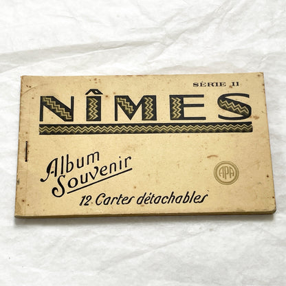 1920s - Vintage Nîmes Postcard Booklet - French Souvenir Album of Gard Landmarks - 12 Detachable Historical Photo Cards